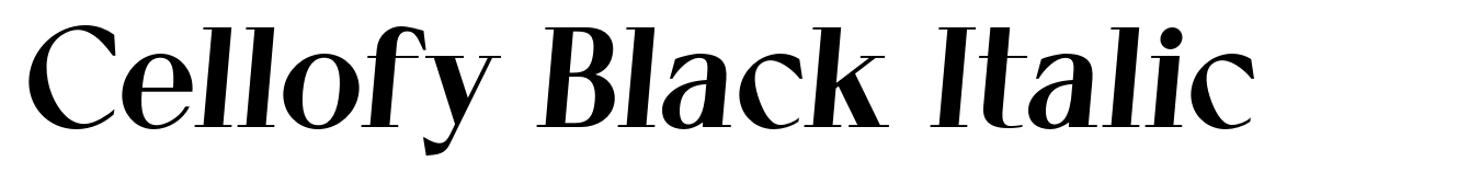 Cellofy Black Italic